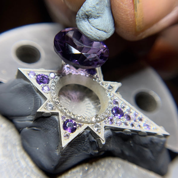 Amethyst Star Pendant: A Beacon of Guidance