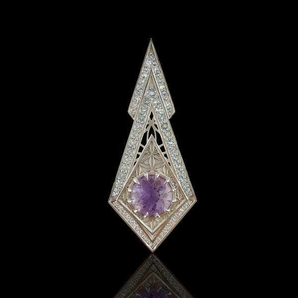 Zenith One Pendant: A Radiance of Amethyst