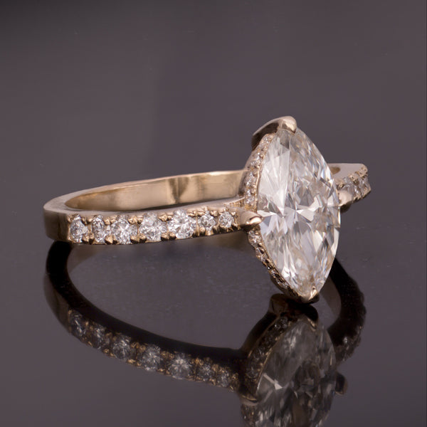 Marquise Diamond Engagement Ring