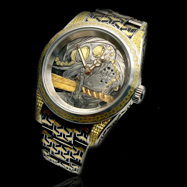 Tengen Uzui-Inspired Engraved Watch - Demon Slayer